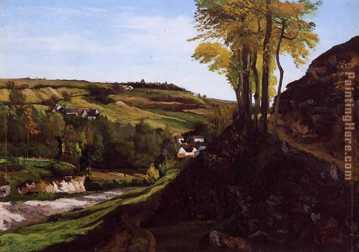 Valley of Ornans painting - Gustave Courbet Valley of Ornans art painting